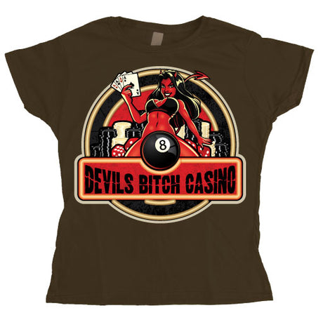 Devils Bitch Casino Girly T-shirt