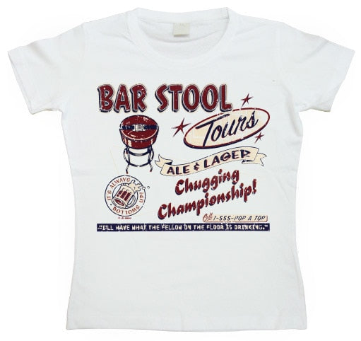 Bar Stool Tours Girly T-shirt