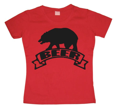 Beer-Bear Girly T-shirt