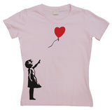 Girl With Balloon Girly T-shirt