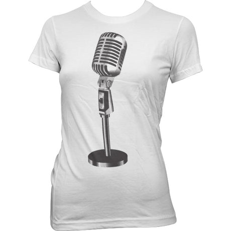 Oldschool Microphone Girly Tee