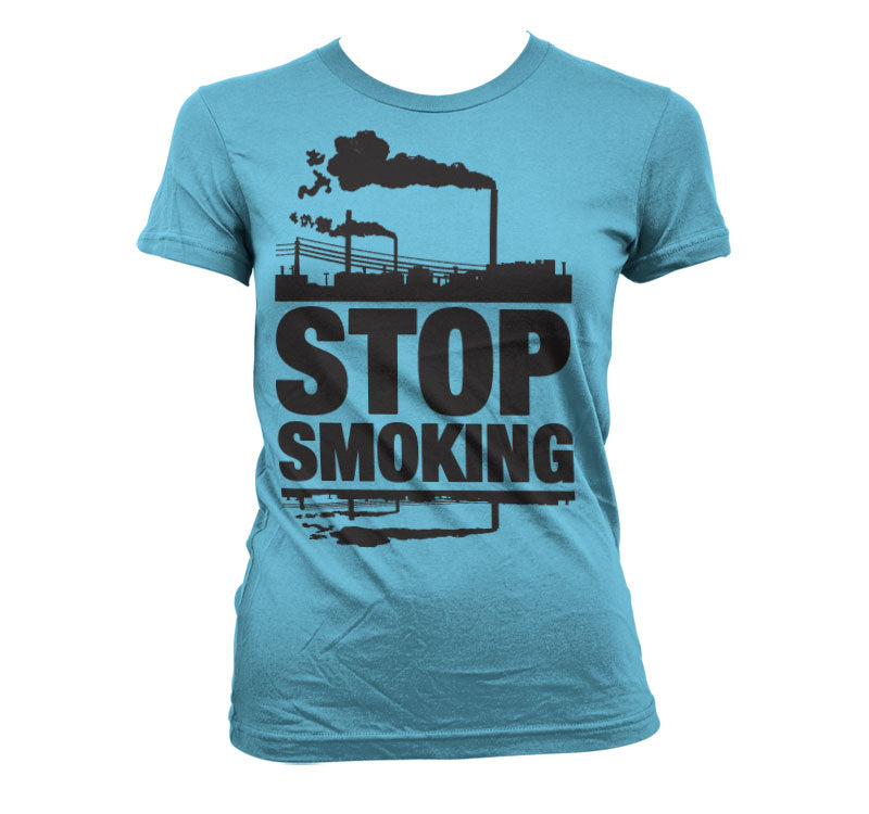 Stop Smoking Girly T-Shirt