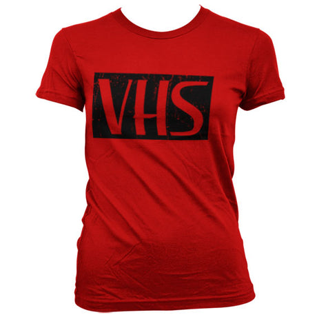 Distressed VHS Girly T-Shirt