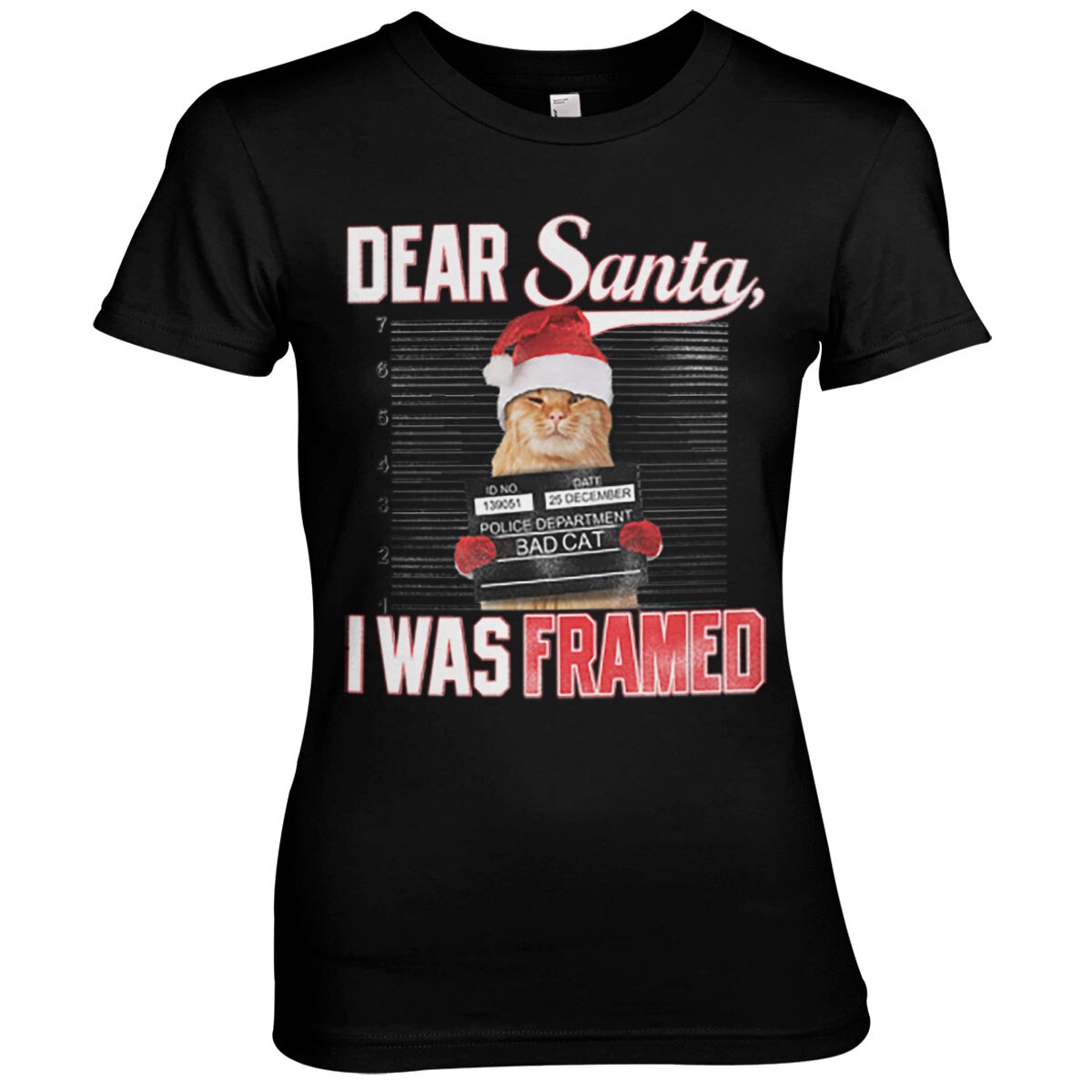 Dear Santa - I Was Framed Girly Tee