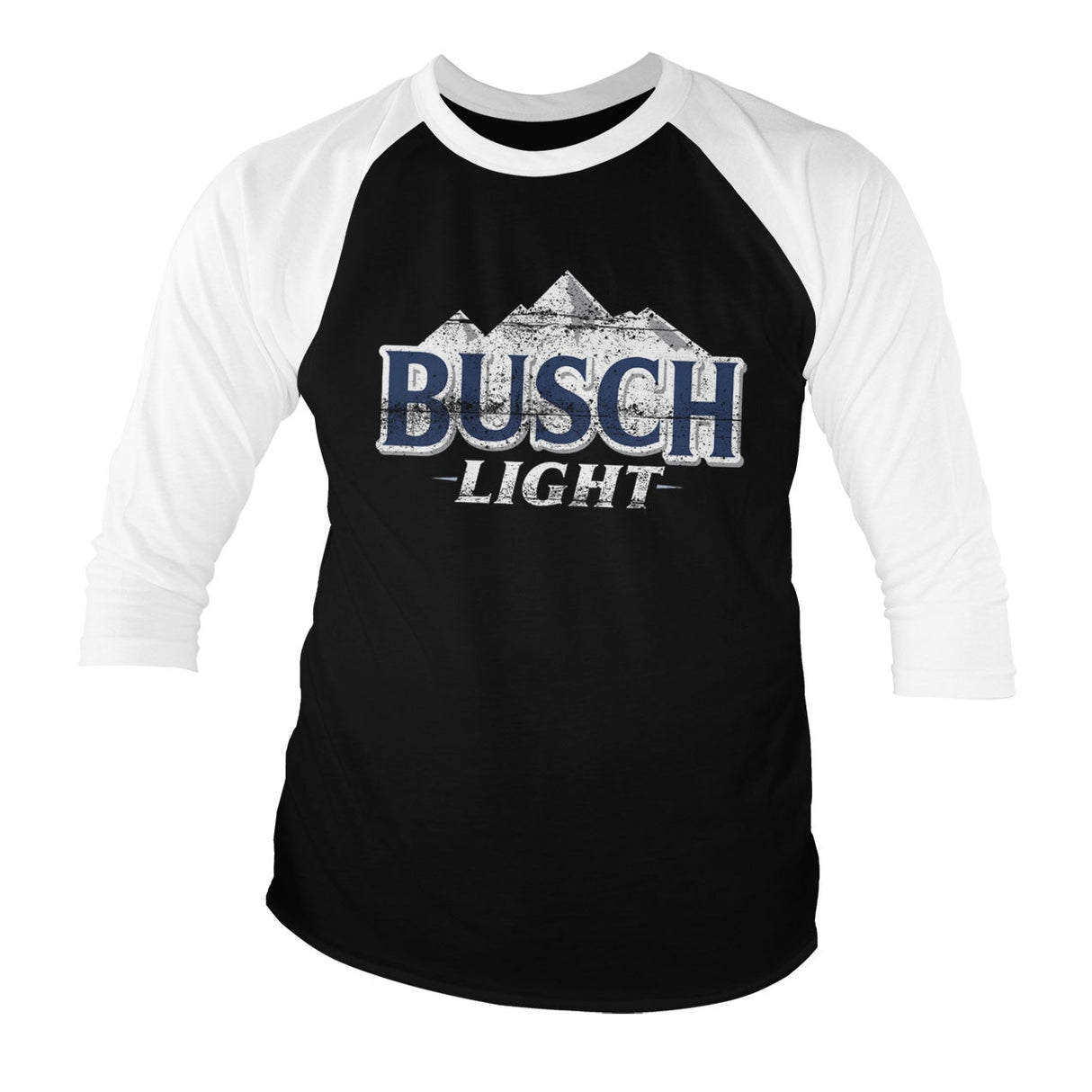 Busch Light Beer Baseball 3/4 Sleeve Tee