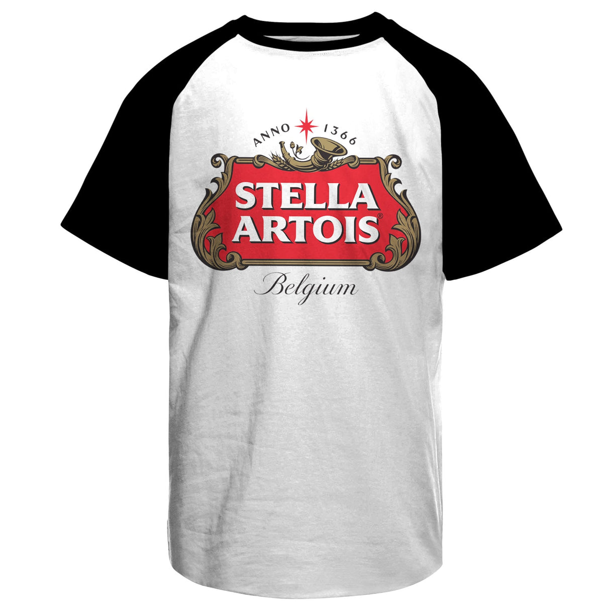 Stella Artois Belgium Logo Baseball T-Shirt