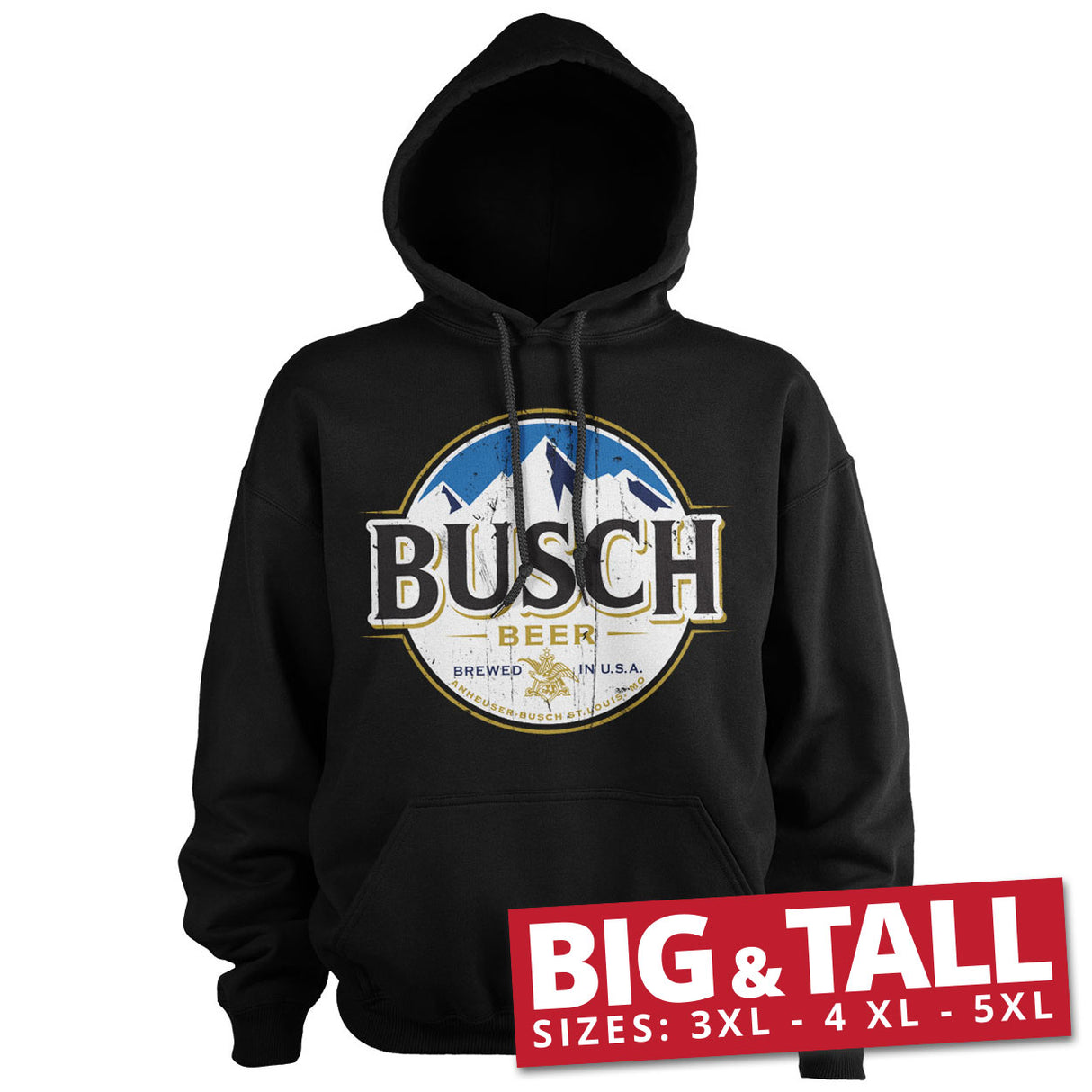 Busch Beer Vintage Label Big & Tall Hoodie