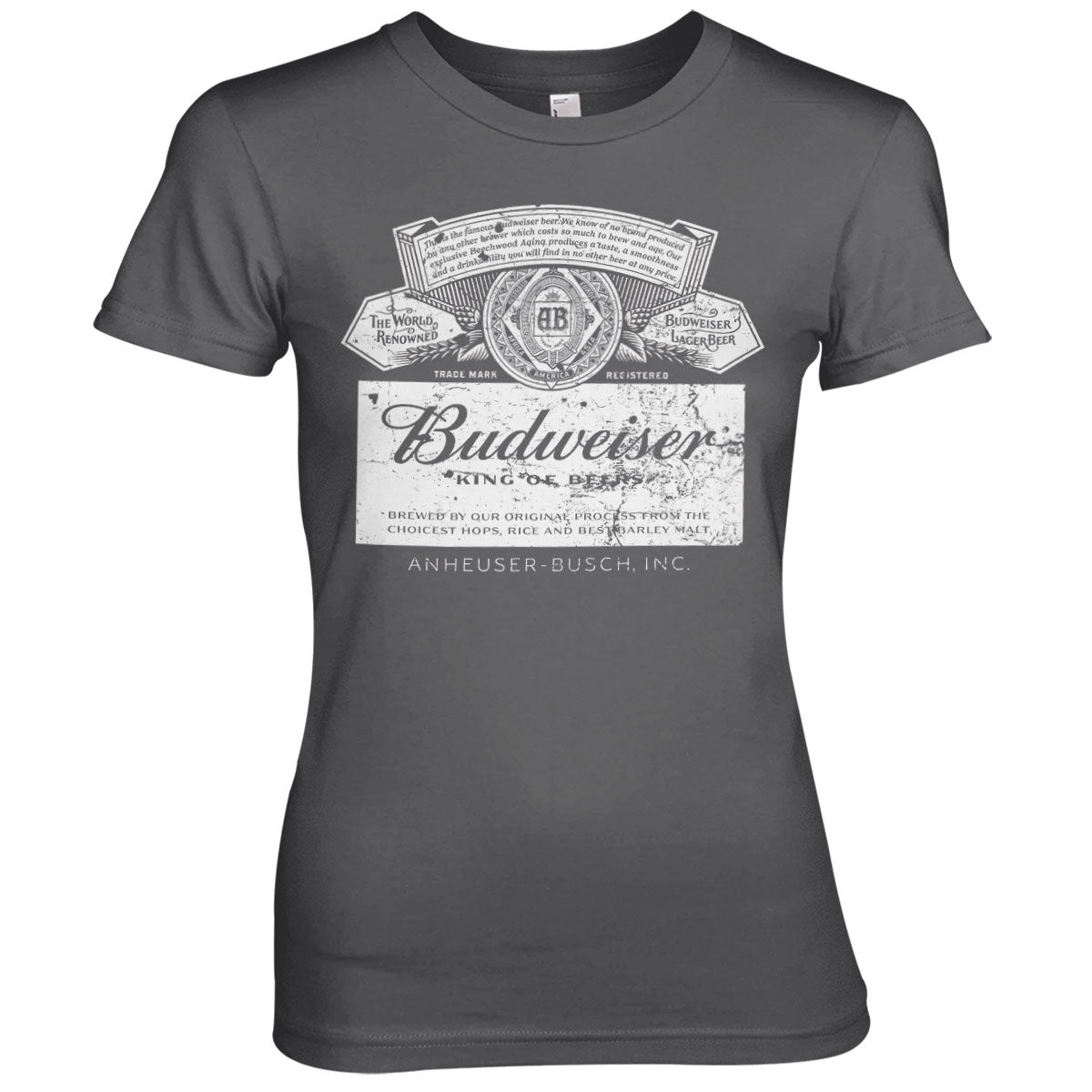 Budweiser Washed Logo Girly Tee