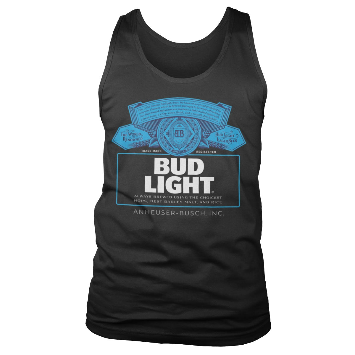 Bud Light Label Logo Tank Top