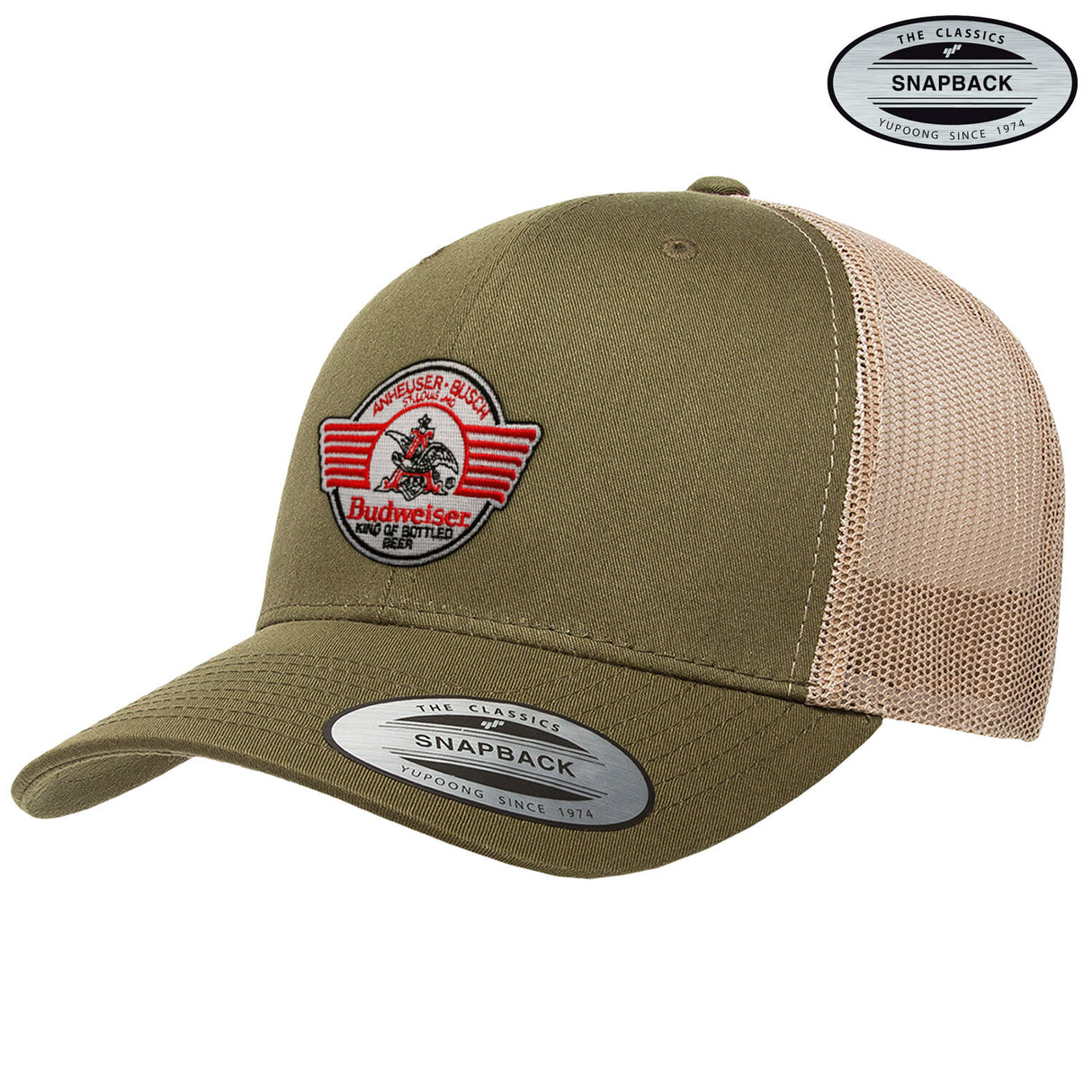 Budweiser Bear & Claw Patch Premium Trucker Cap