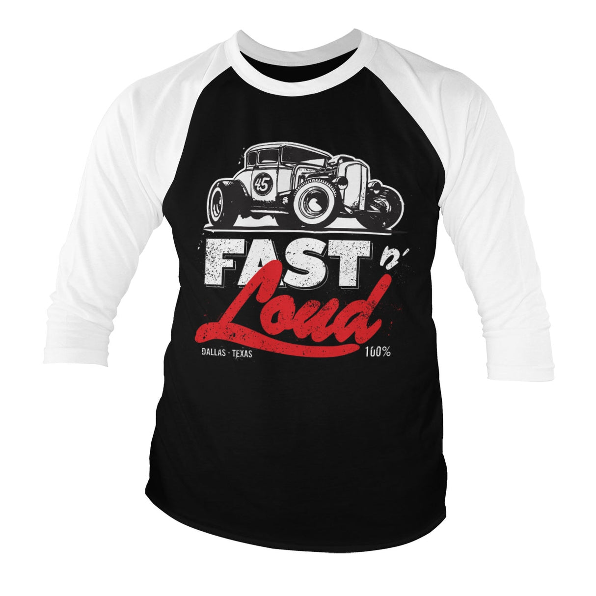 Fast N' Loud Hot Rod Baseball 3/4 Sleeve Tee