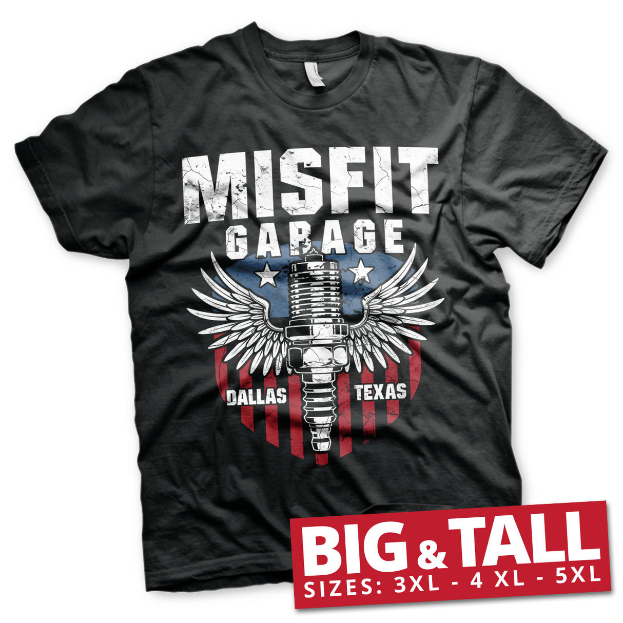 Misfit Garage - American Piston Big & Tall T-Shirt