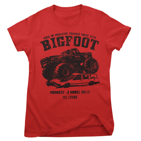 BIGFOOT Monster Car Crush Girly Tee