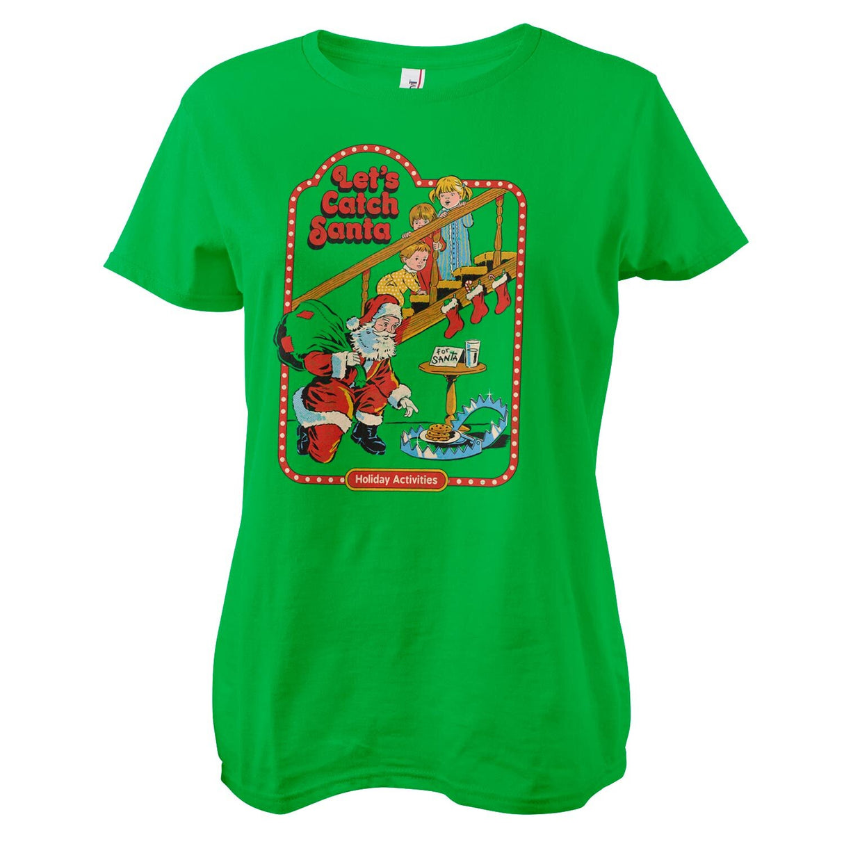 Let's Catch Santa Girly Tee