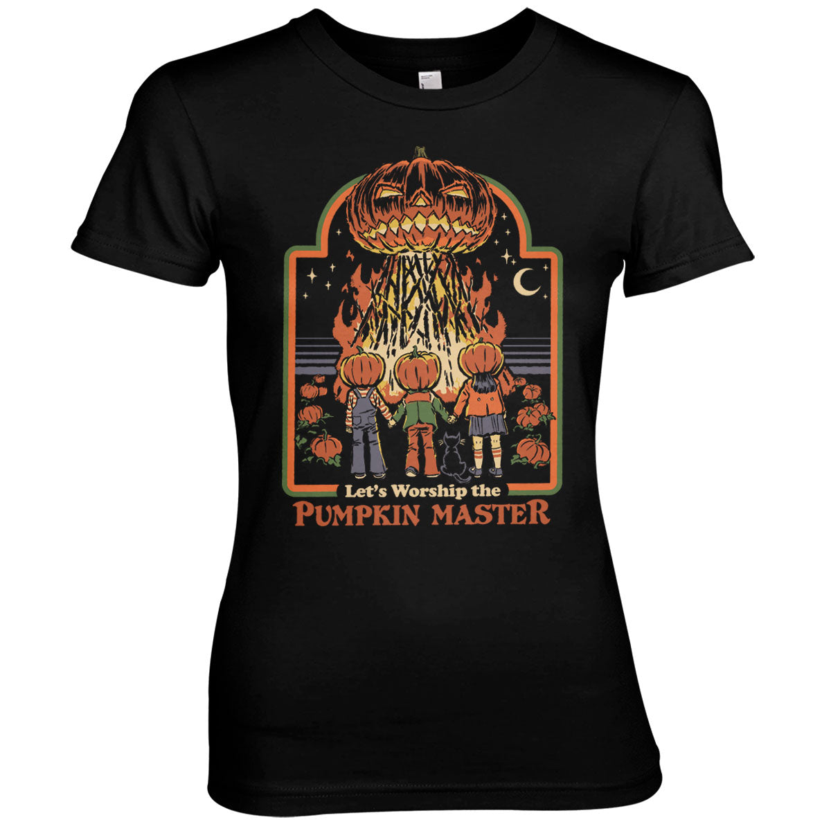 Worship The Pumpkin Master Girly Tee