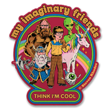 Stevene Rhodes - My Imaginary Friends Think I'm Cool Sticker