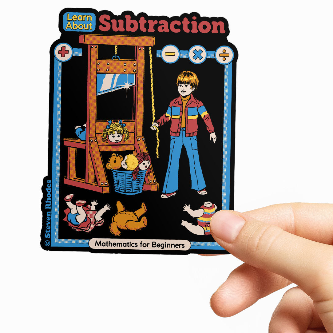 Steven Rhodes - Learn About Subtraction Sticker