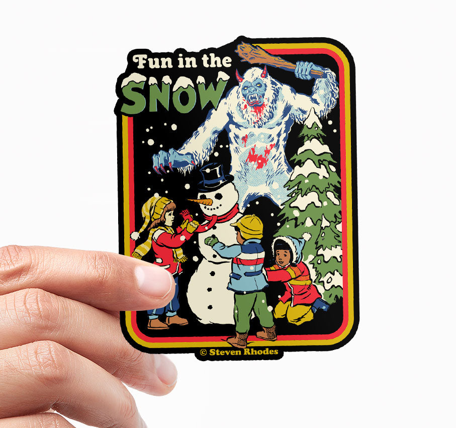 Steven Rhodes - Fun In The Snow Sticker