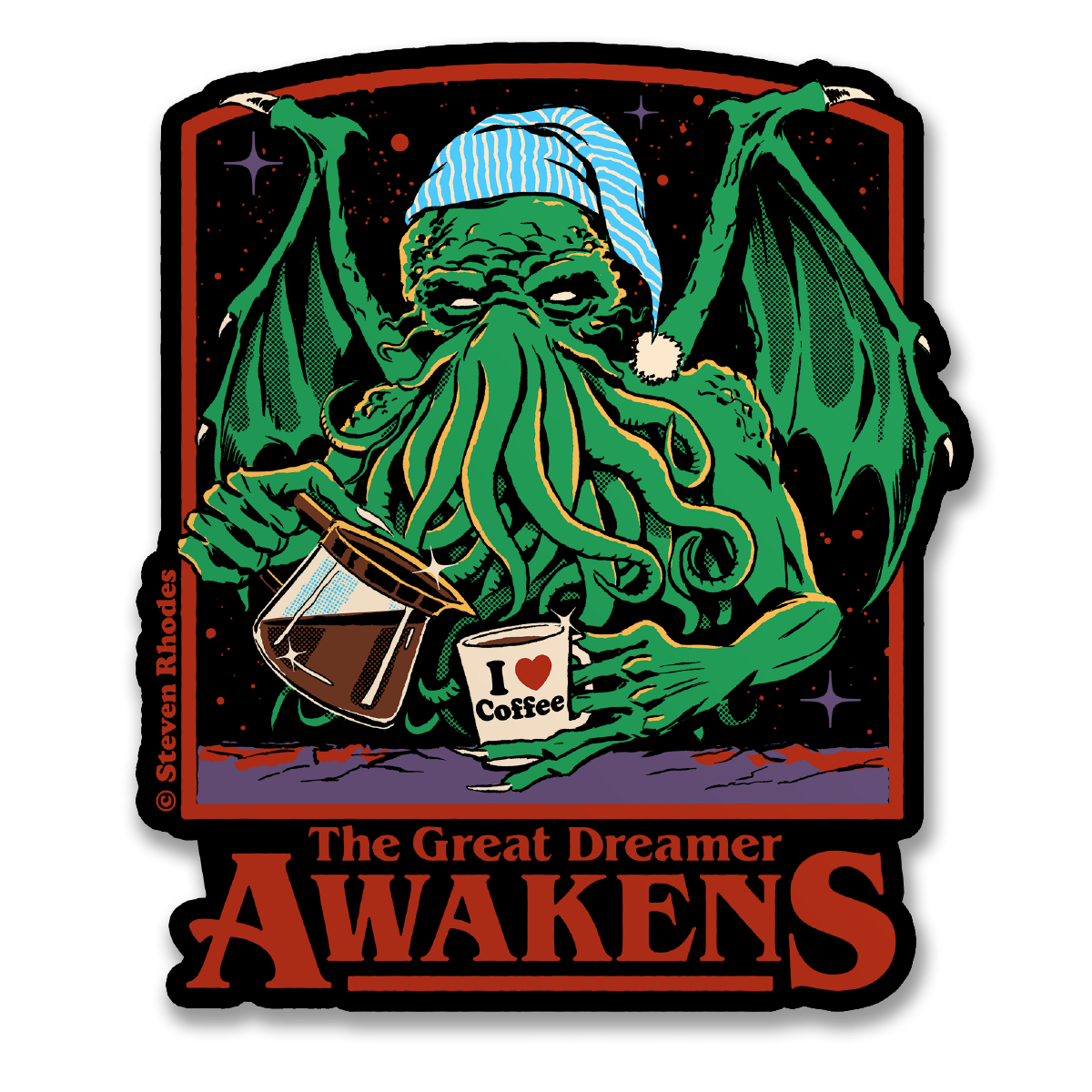 Steven Rhodes - The Great Dreamer Awakens Sticker