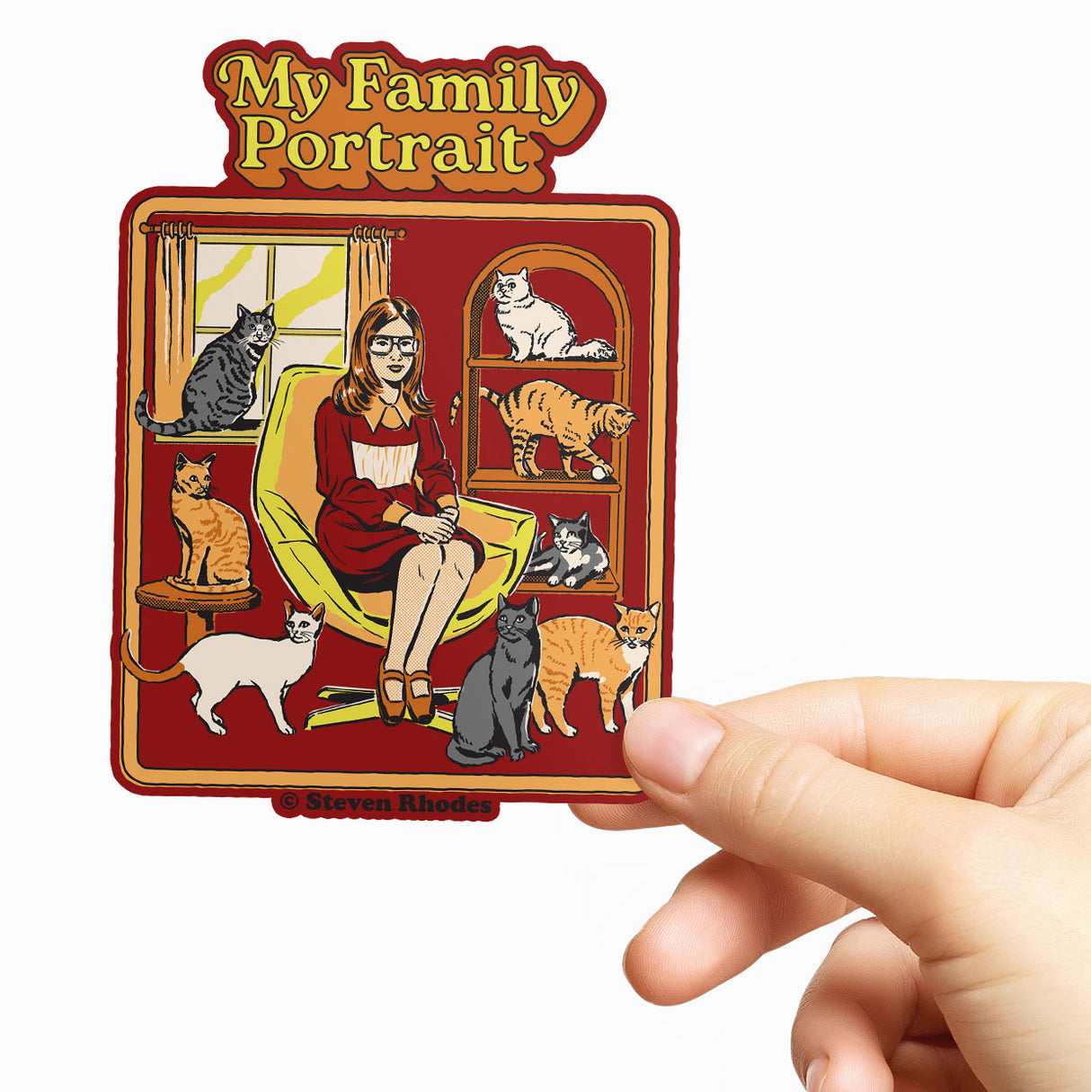 Steven Rhodes - My Family Portrait Sticker