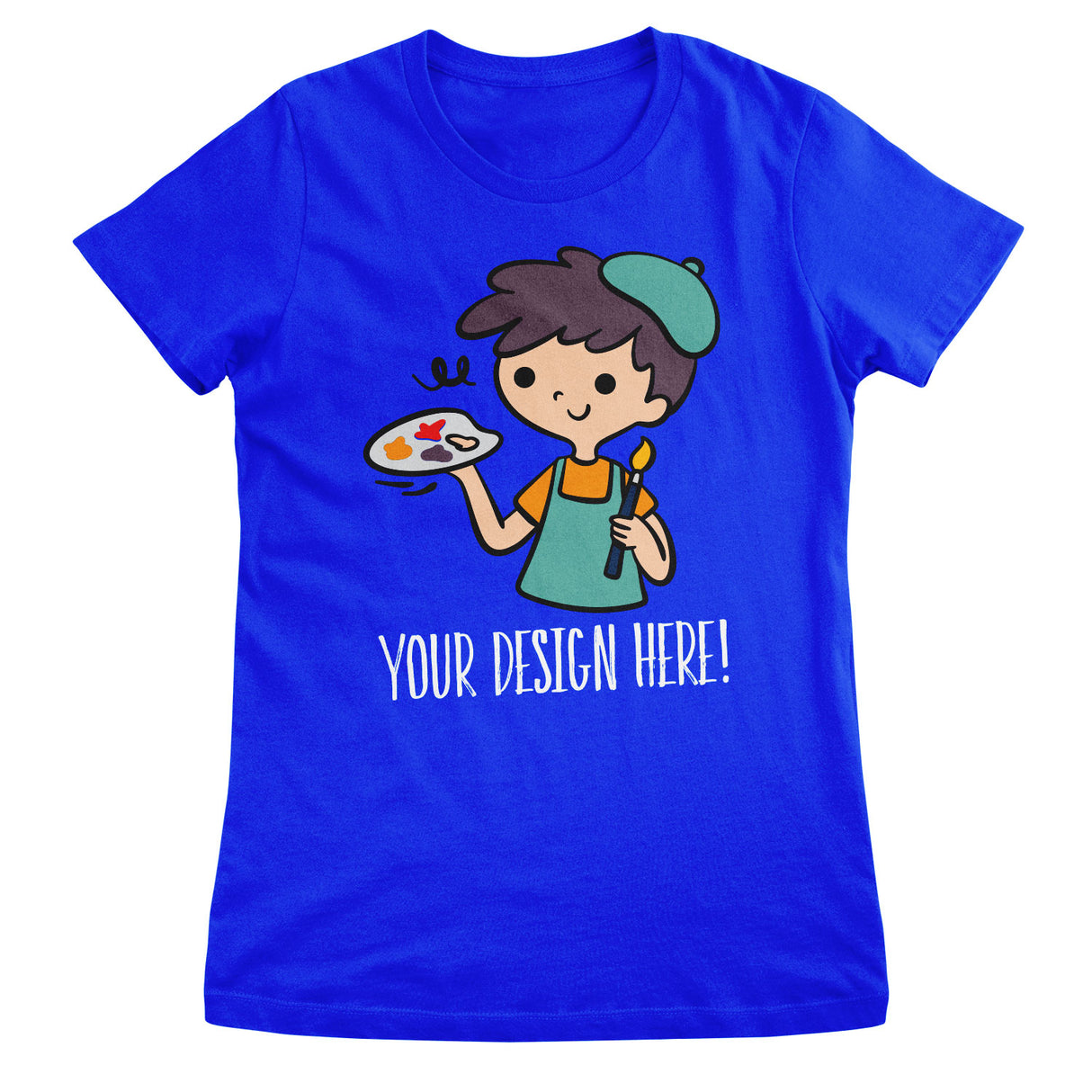 Design Your Own Girly Tee - Blue