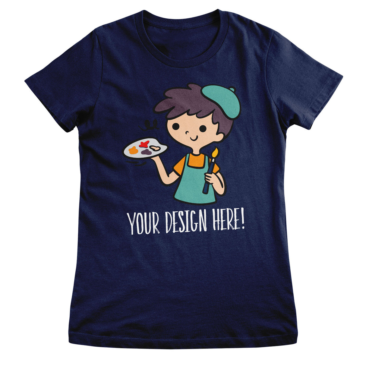 Design Your Own Girly Tee - Navy