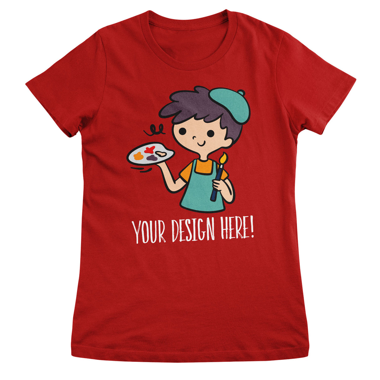 Design Your Own Girly Tee - Red