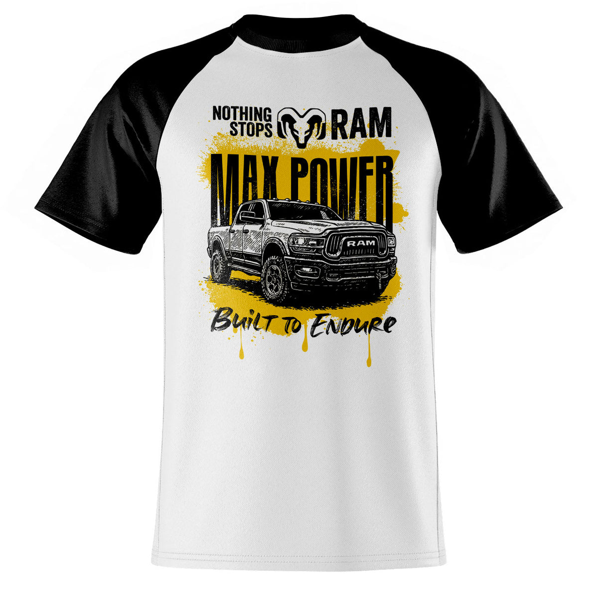 RAM Trucks - Built To Endure Baseball T-Shirt