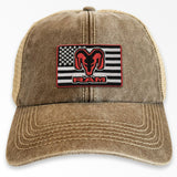 RAM Trucks Flag Patch Vintage Trucker Cap
