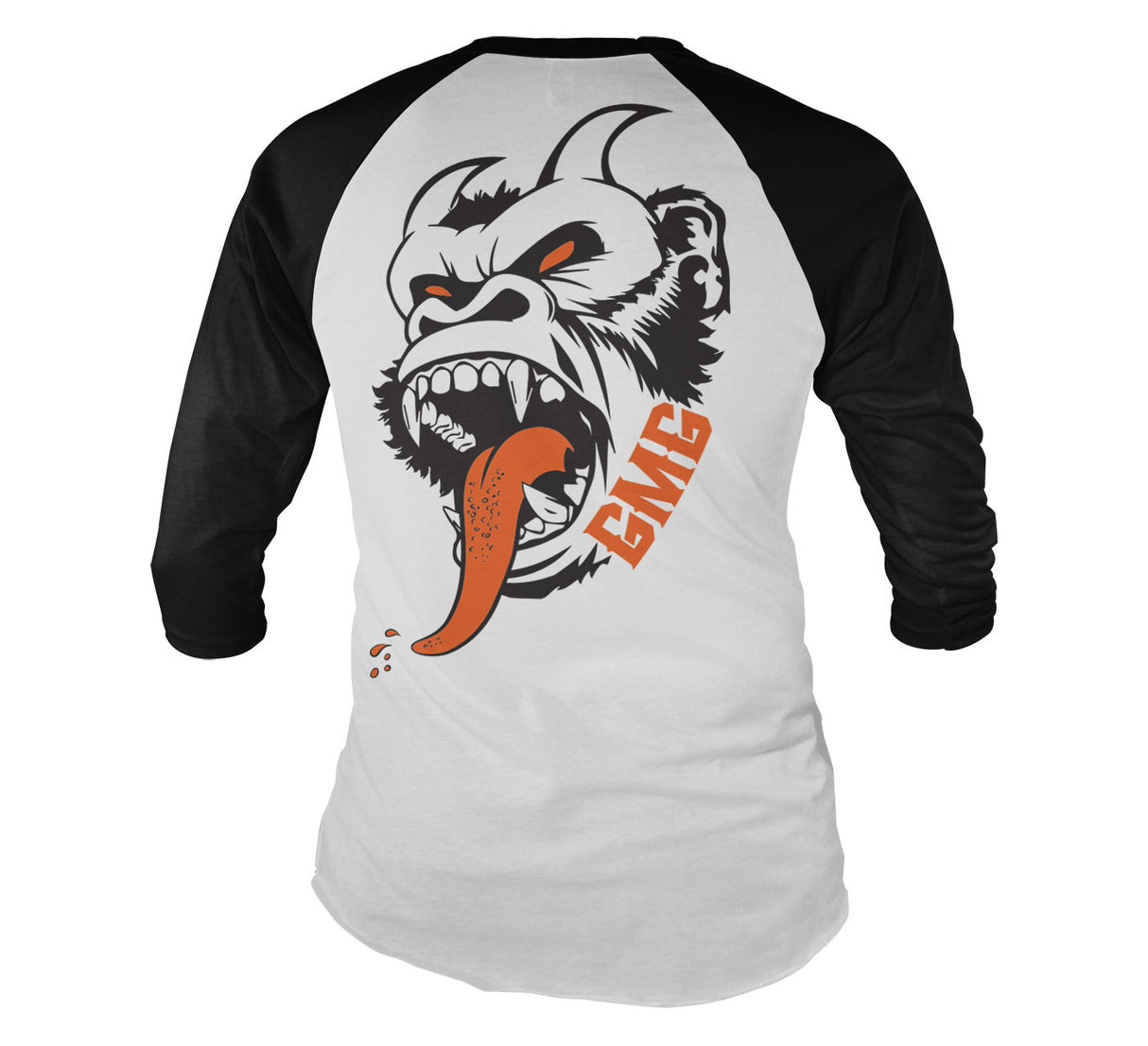 Deamon Monkey Baseball Long Sleeve Tee