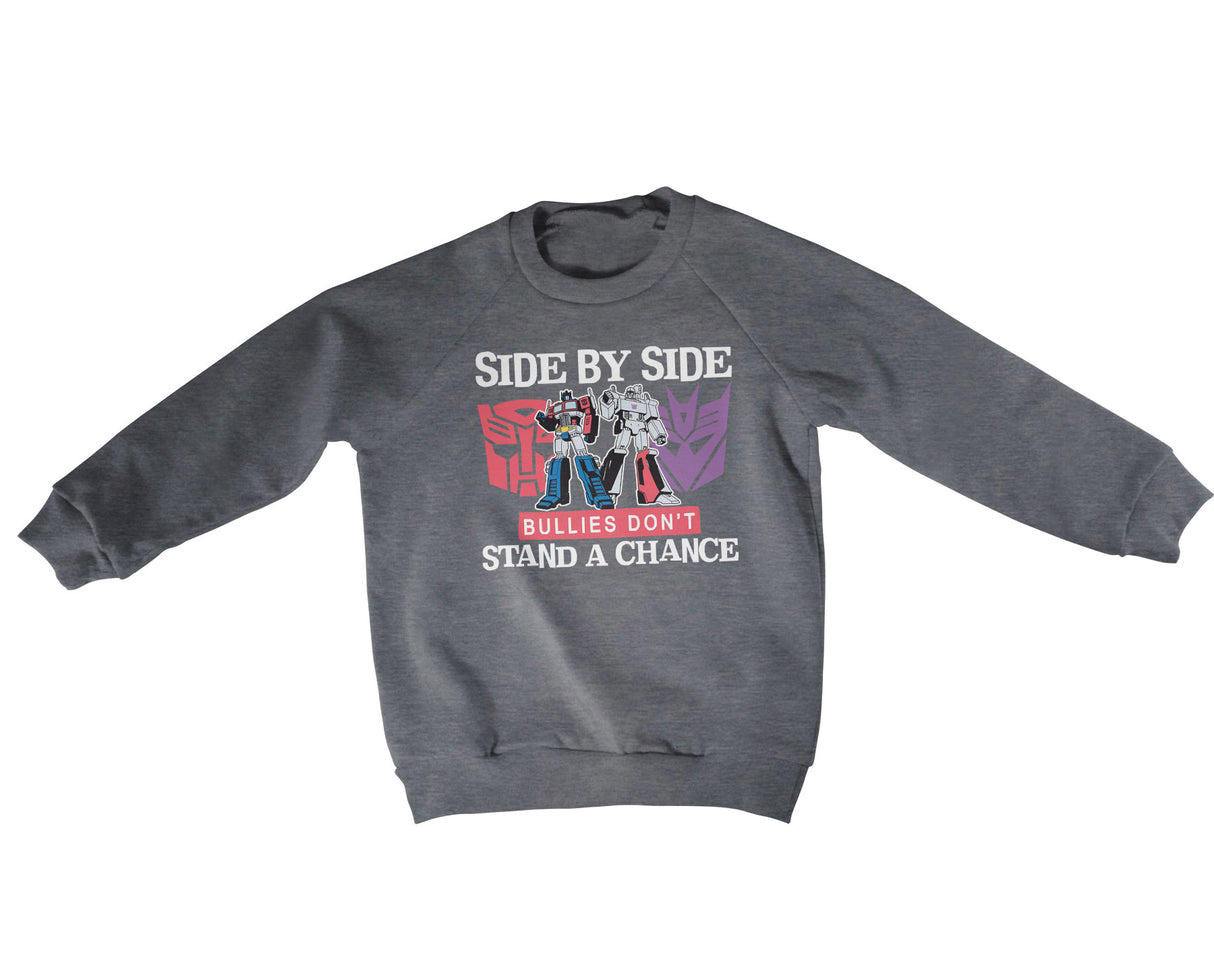 Side By Side Bullies Don't Stand A Chance Kids Sweatshirt