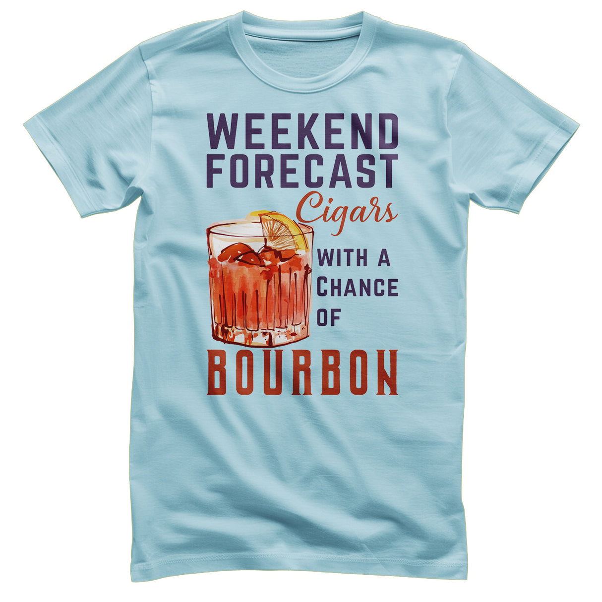 Weekend Forecast - Cigars & Bourbon T-Shirt