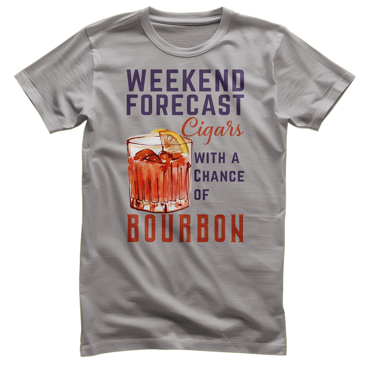Weekend Forecast - Cigars & Bourbon T-Shirt