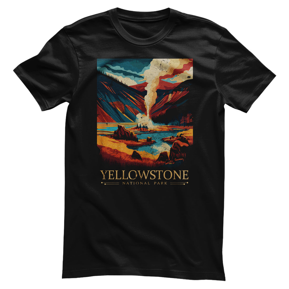 Yellowstone Distressed Art T-Shirt
