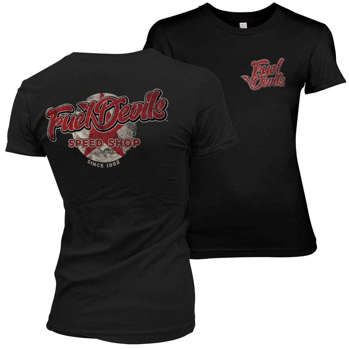 Fuel Devils Rust Logo Girly Tee