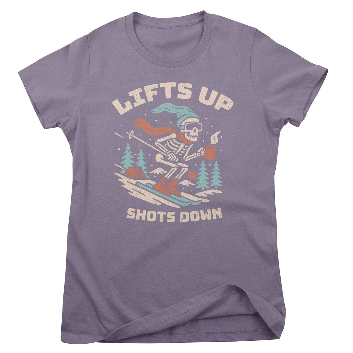 Lifts Up - Shots Down Girly Top