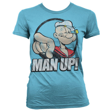 Popeye - Man Up! Girly T-Shirt