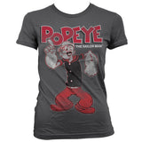 Popeye Distressed Sailor Man Girly T-Shirt