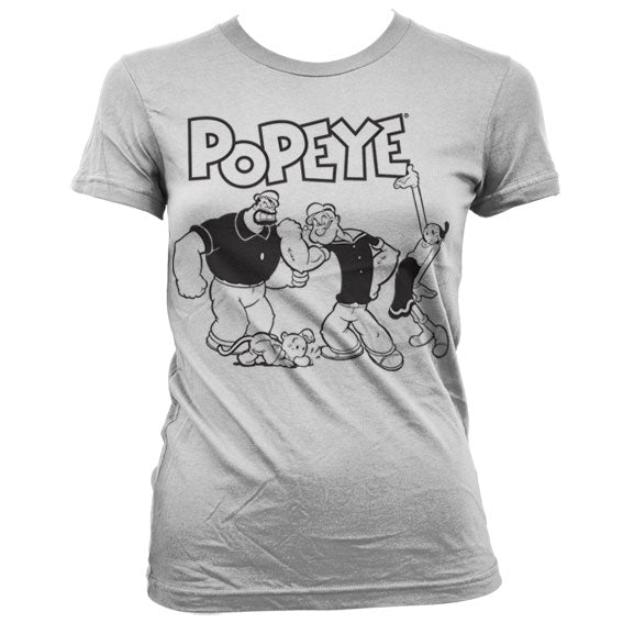 Popeye Group Girly T-Shirt