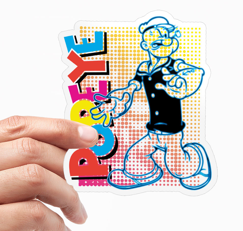 Popeye Halftone Dots Sticker