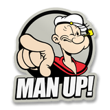 Man Up! Sticker