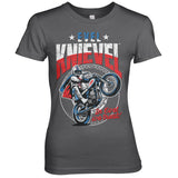 Evel Knievel Wheelie Girly Tee