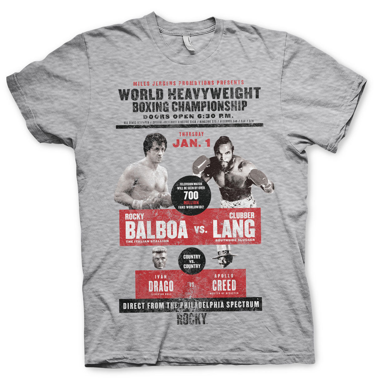 Rocky - World Heavyweight Poster T-Shirt