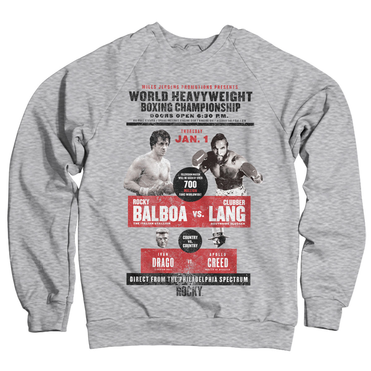 Rocky - World Heavyweight Poster Sweatshirt