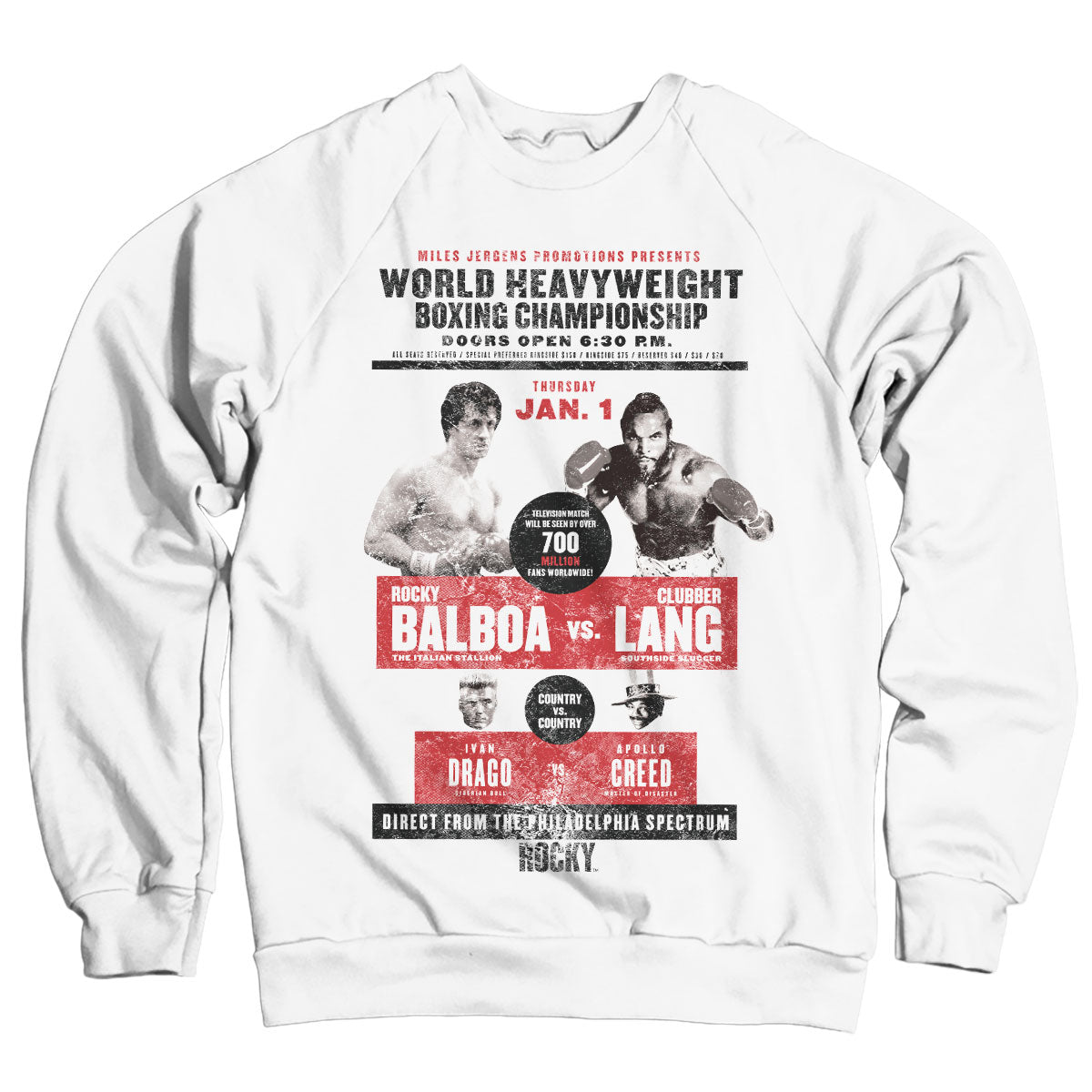 Rocky - World Heavyweight Poster Sweatshirt