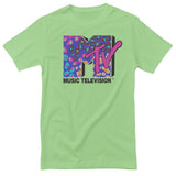 MTV - Colorful Leopard Pattern Logo T-Shirt