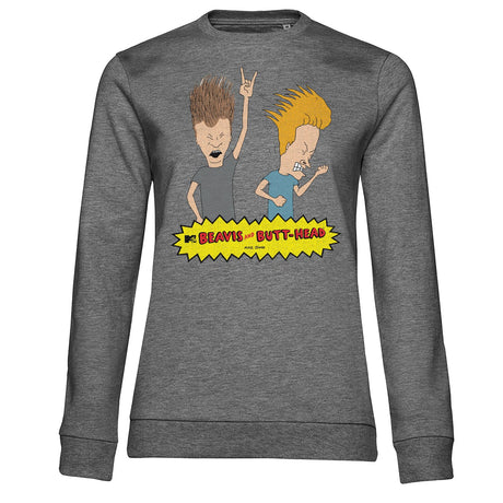 Beavis and Butt-Head Headbanging Girly Sweatshirt