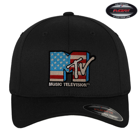 MTV American Flag Flexfit Cap