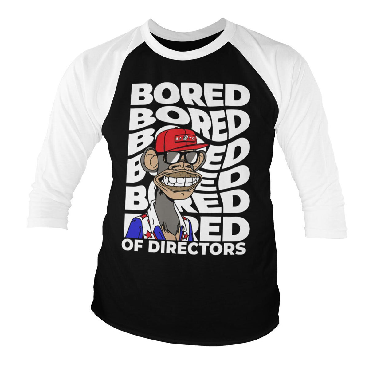 Bored Baseball 3/4 Sleeve Tee