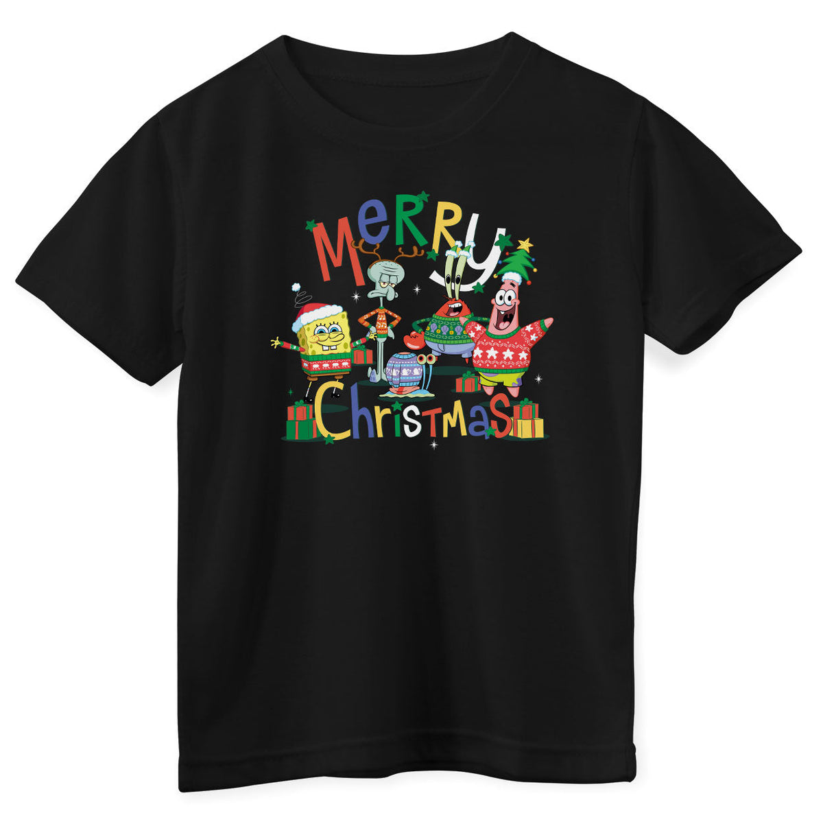 SpongeBob - Merry Christmas Kids Tee
